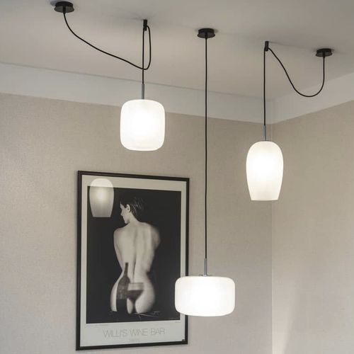 Pendant lamp - PANTILO PD - SLV ELEKTRONIK - aluminum / chrome / glass