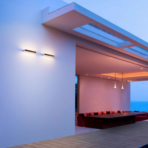 Contemporary wall light - LOOK - Simes - indoor / outdoor / glass