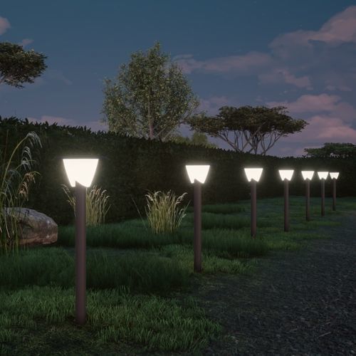 Garden bollard light - BIANCA - Mareco Luce - urban / contemporary / stainless steel
