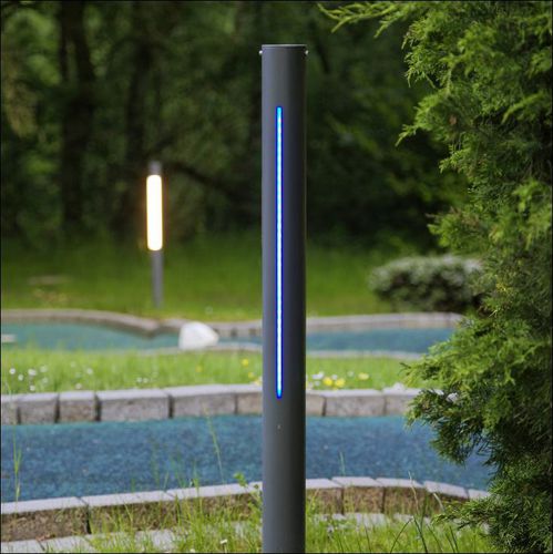 Home bollard light - FIACCOLA TYPE 410 RA - LECCOR Leuchten GmbH - for public spaces / contemporary / stainless steel