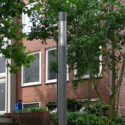 Contemporary light column - COLLONA TYPE 500/510 - LECCOR Leuchten GmbH - polycarbonate / stainless steel / LED