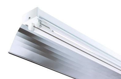 Contemporary ceiling light - KANBY MIRROR - Thorlux Lighting / F.W. Thorpe PLC - linear / aluminum / fluorescent