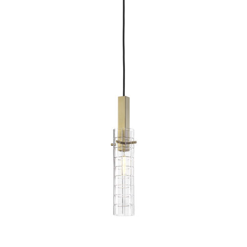 Pendant lamp - GEOMETRIC - Preciosa - stainless steel / brushed brass / traditional