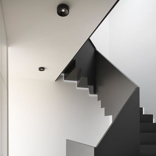 Minimalist design ceiling light - KIVO - RIBAG Licht AG - round / circular / aluminum