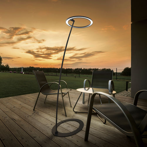 Floor-standing lamp - LIRA_FL - LINEA LIGHT GROUP - painted aluminum / polyurethane / contemporary