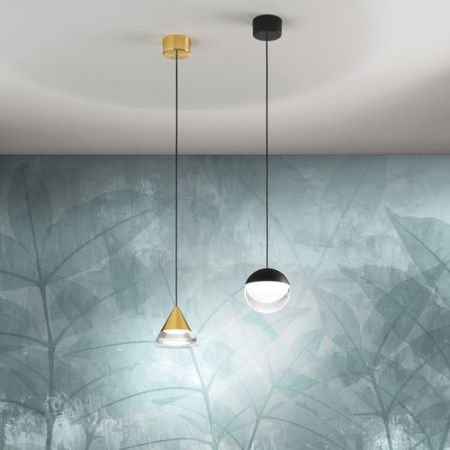 Pendant lamp - ROSSINI_P - LINEA LIGHT GROUP - painted aluminum / glass / contemporary