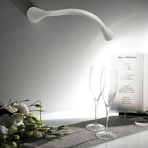 Contemporary wall light - SNAKE_W1 - LINEA LIGHT GROUP - indoor / aluminum / sandblasted glass