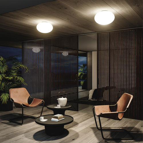 Contemporary ceiling light - OH! SMASH_S - LINEA LIGHT GROUP - oval / polyethylene / LED
