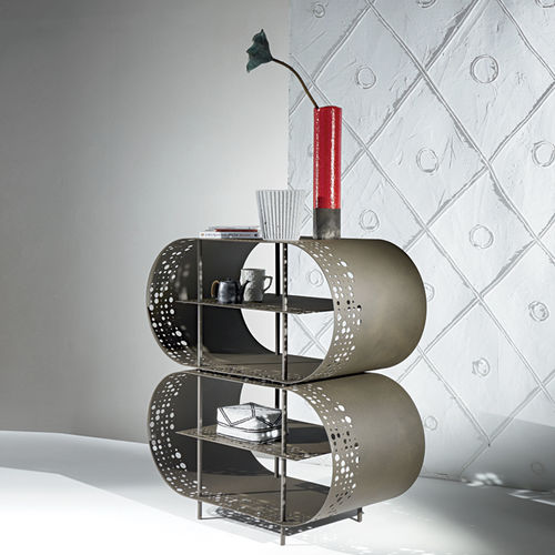 Contemporary shelf - CUTOUT - Siru Lighting - metal / Made in Italy / orange