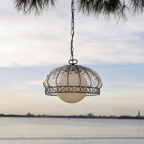 Pendant Lamp Margherita Siru Lighting Wire Blown Glass Traditional 6884