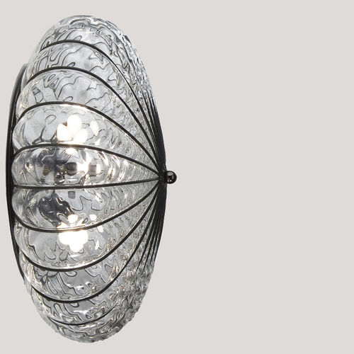 Traditional wall light - ACCADEMIA - Siru Lighting - outdoor / blown glass / round