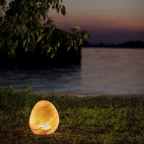 Floor lamp - PEBBLE - Siru Lighting - blown glass / contemporary / corded