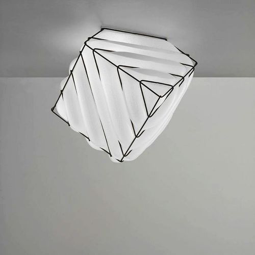 Minimalist design ceiling lamp - DADO - Siru Lighting - cube-shaped / wire / blown glass