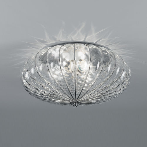 Traditional ceiling lamp - GIOVE - Siru Lighting - round / wire / Venetian glass