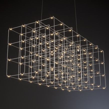 Pendant lamp - COSMOS - Quasar Holland - nickel / original design / corded