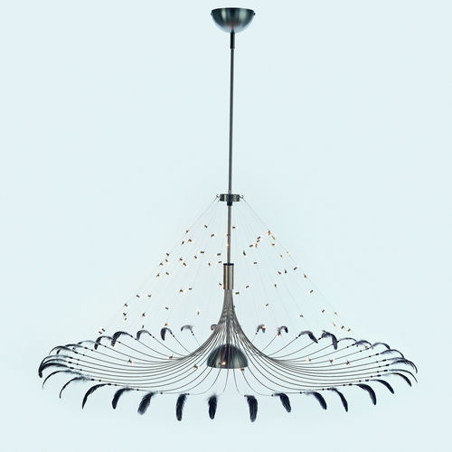 Pendant lamp - BIRD - Quasar Holland - brass / nickel / original design