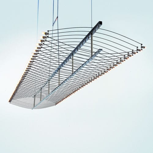 Pendant lamp - FIELTEBEK - Quasar Holland - brass / nickel / original design
