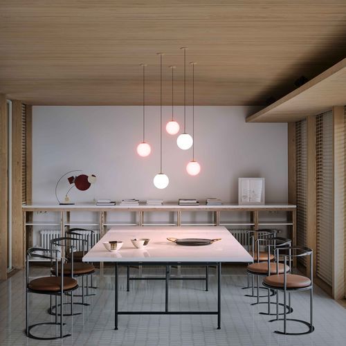 Pendant lamp - BILO - PROLICHT - aluminum / opal / contemporary