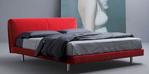 Double bed - CANDY - FRAU FLEX - contemporary / upholstered / fabric
