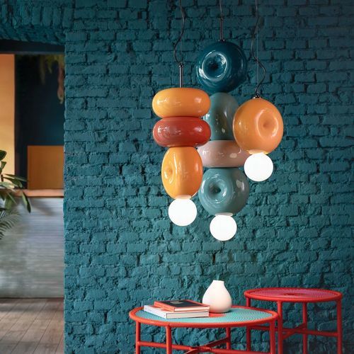 Pendant lamp - C2751 - Ferroluce - ceramic / contemporary / corded