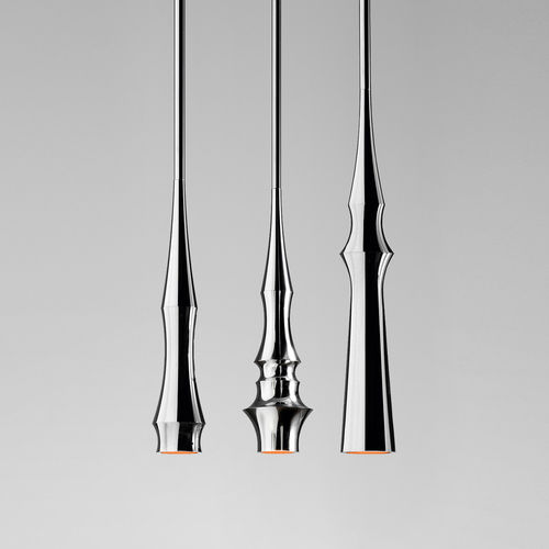 Pendant lamp - SLEND SET 3 - BOVER Barcelona - aluminum / contemporary / corded