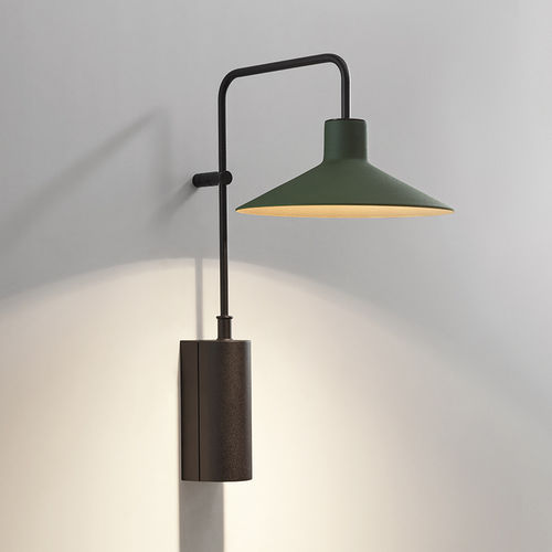 Contemporary wall light - PLATET A/01 - BOVER Barcelona - outdoor / aluminum / glass