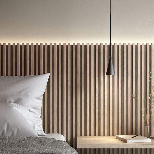 Pendant lamp - SKYBELL PLUS S/1L - BOVER Barcelona - aluminum / contemporary / corded