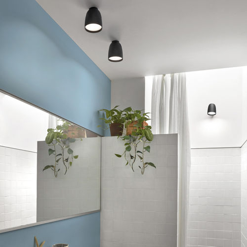 Contemporary ceiling light - NUT PF/10 - BOVER Barcelona - round / aluminum / stainless steel