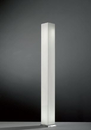 Contemporary light column - AQUARIUM: AQF2 - Ateh, spo. - brushed stainless steel / Plexiglas® / fluorescent tube
