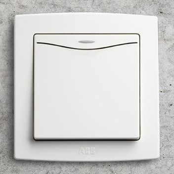 Light switch - Concept bs - ABB Home and Building Automation - rocker / recessed / polycarbonate