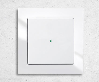 Light switch - Busch-axcent® - ABB Home and Building Automation - for home automation systems / push-button / surface-mount