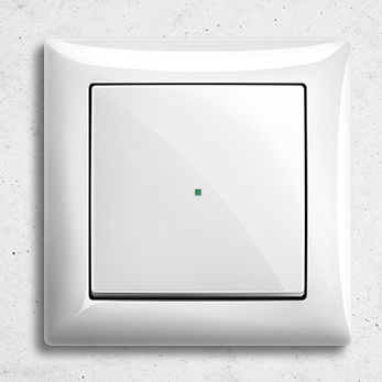 Light switch - Busch-balance® SI - ABB Home and Building Automation - for home automation systems / push-button / surface-mount