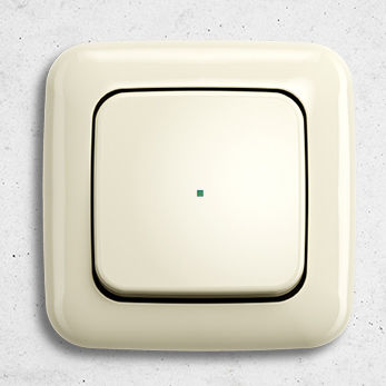 Light switch - Busch-Duro 2000® SI - ABB Home and Building Automation - for home automation systems / push-button / surface-mount