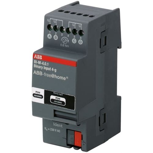 Binary input interface module - BI-M-4.0.1 - ABB Home and Building Automation - DIN rail / IP
