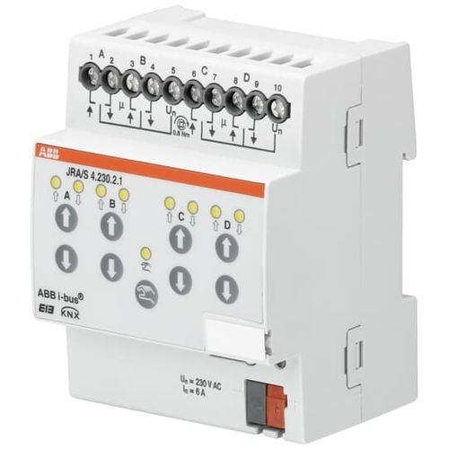 Roller shutter blind actuator - JRA/S4.230.2.1 - ABB Home and Building Automation - KNX / home / DIN rail