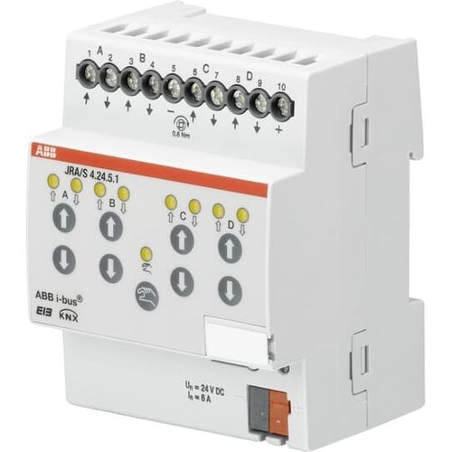 Roller shutter blind actuator - JRA/S4.24.5.1 - ABB Home and Building Automation - KNX / home / DIN rail