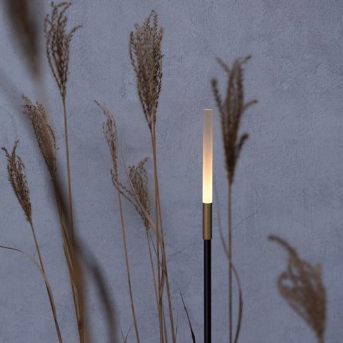 Garden bollard light - LINFA 80 - Lombardo - contemporary / aluminum / brass