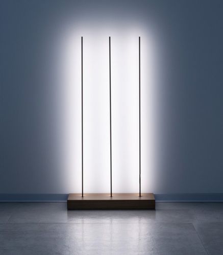 Floor-standing lamp - VIVI - DGA - metal / wooden / original design