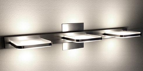 Contemporary wall light - 9584 - Holtkötter Leuchten - indoor / frosted glass / square