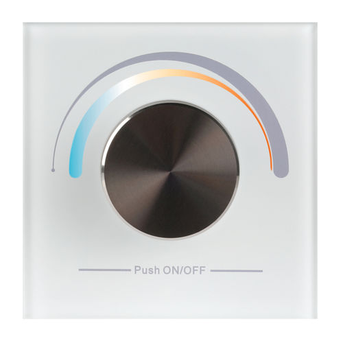 Light dimmer switch L500D02 MBNLED PROLED rotary / recessed / glass