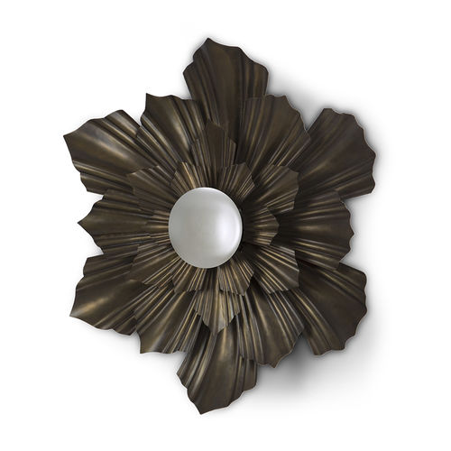 Wall-mounted mirror - 50-3049 PAPAVERO - Christopher Guy - traditional / hexagonal / brass