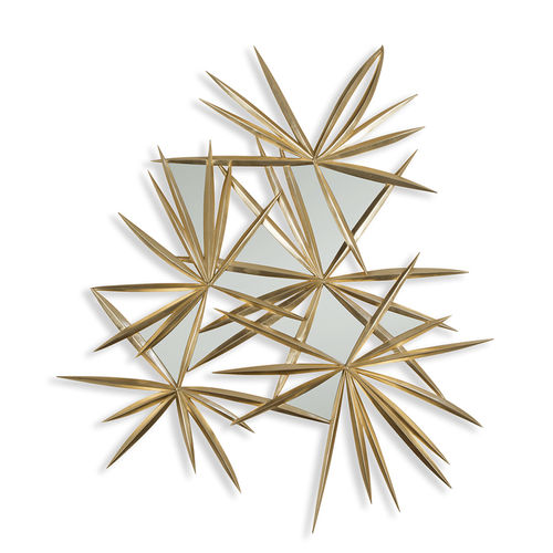 Wall-mounted mirror - 50-3041 STELLAIRE - Christopher Guy - traditional / mahogany / golden