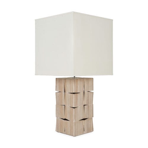 Table lamp - 90-0004 SOHO - Christopher Guy - silk / mahogany / contemporary