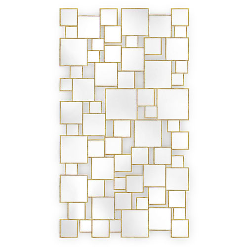 Wall-mounted mirror - CARR&Eacute;E - Christopher Guy - original design / rectangular / wood with gold leaf finish