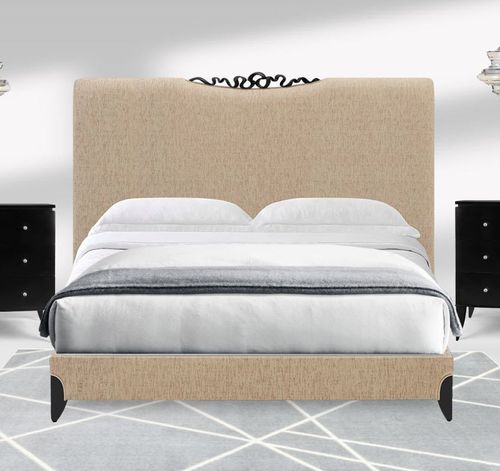 King size bed - 20-0645 TIFFANY - Christopher Guy - queen size / traditional / upholstered