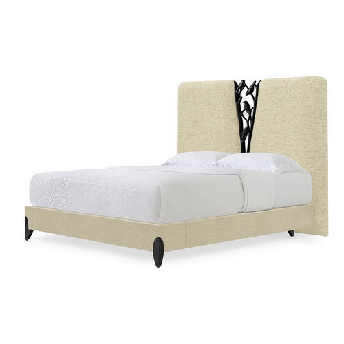King size bed - 20-0619 SONGBIRDS - Christopher Guy - queen size / traditional / upholstered
