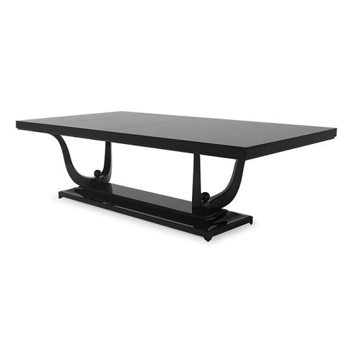 Traditional dining table - FONTAINE III - Christopher Guy - lacquered wood / wood veneer / mahogany