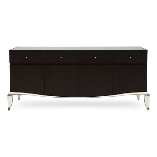 Traditional sideboard - 85-0038 RIVIERA - Christopher Guy - mahogany / glass / white