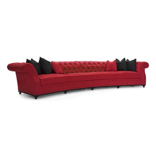 Traditional sofa - 60-0337 MCQUEEN - Christopher Guy - velvet / satin / silk