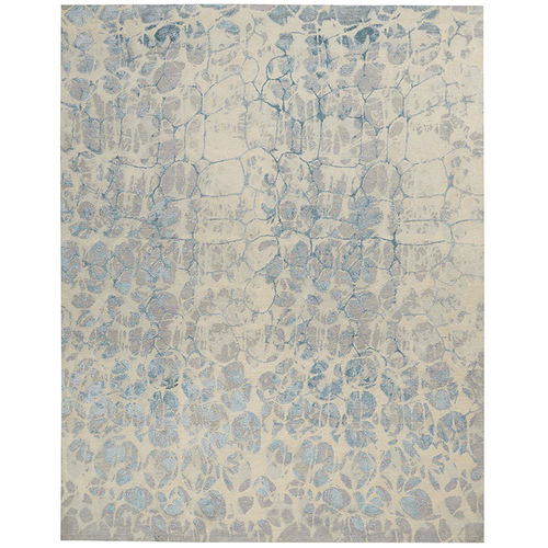 Contemporary rug - 47-0066 LEOPOLD - Christopher Guy - patterned / silk / New Zealand wool